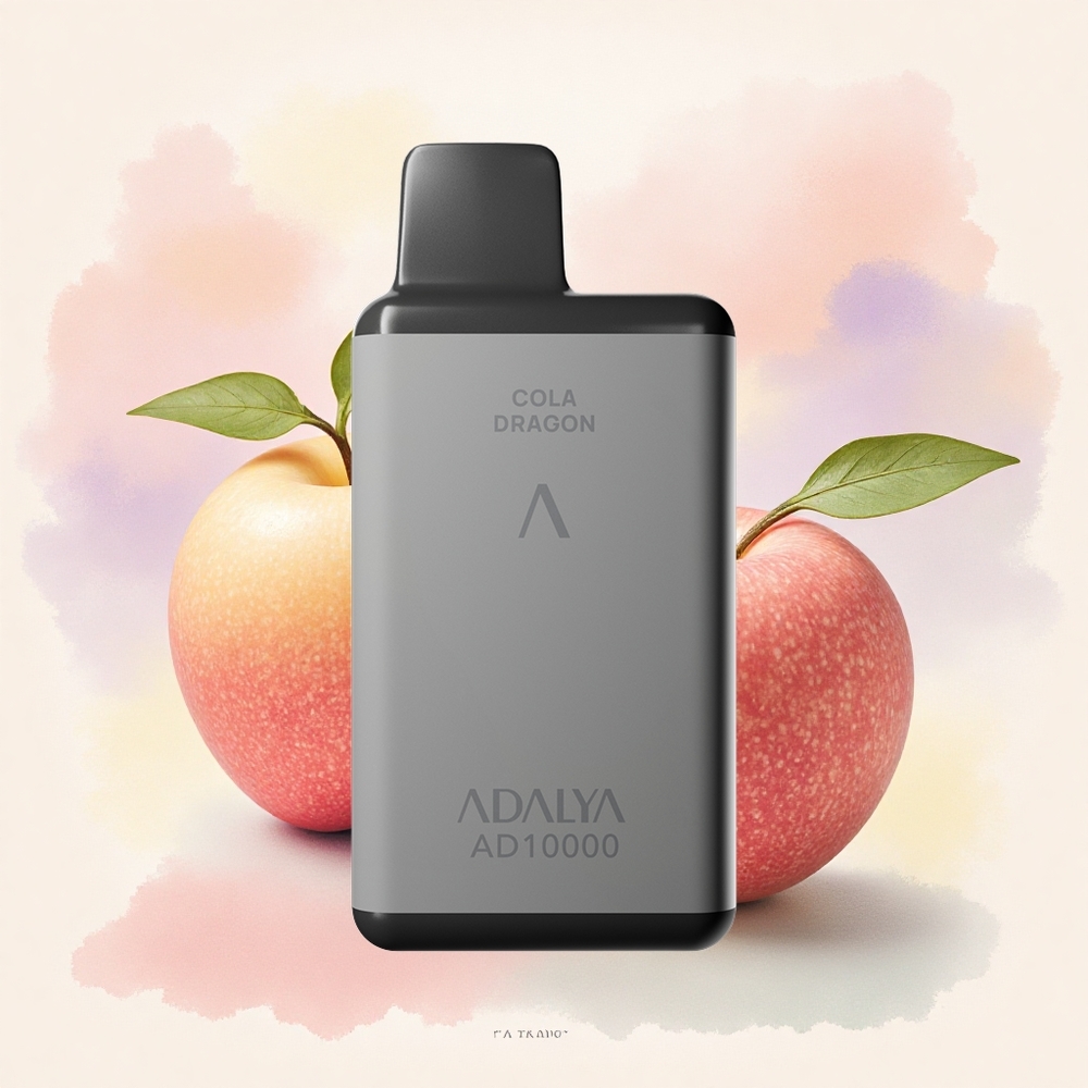 Adalya AD 10000 青い呼吸灯と14mlリキッドの二つのりんご