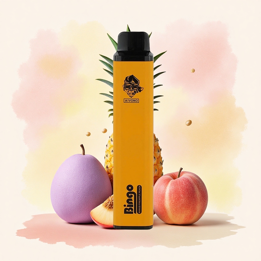 Aivono Aim Bingo 4000 ワンゴパイナップルピーチ 1000mAh 10mL