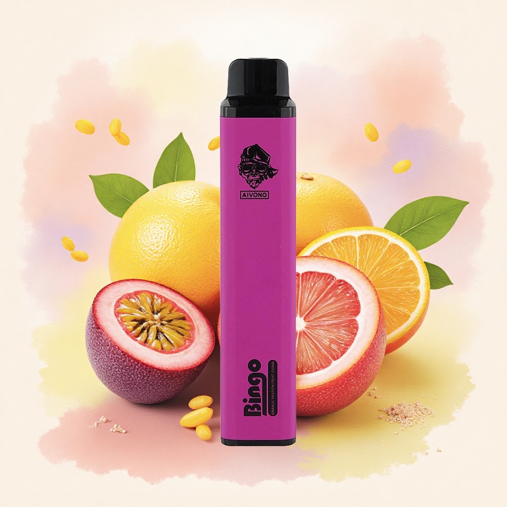 Aivono Aim Bingo 4000 オレンジパッションフルーツグアバ 1000mAh 10mL