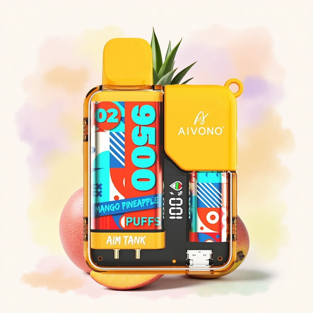 Aivono Aim Tank 9500 マンゴーパイナップル18ml650mAh