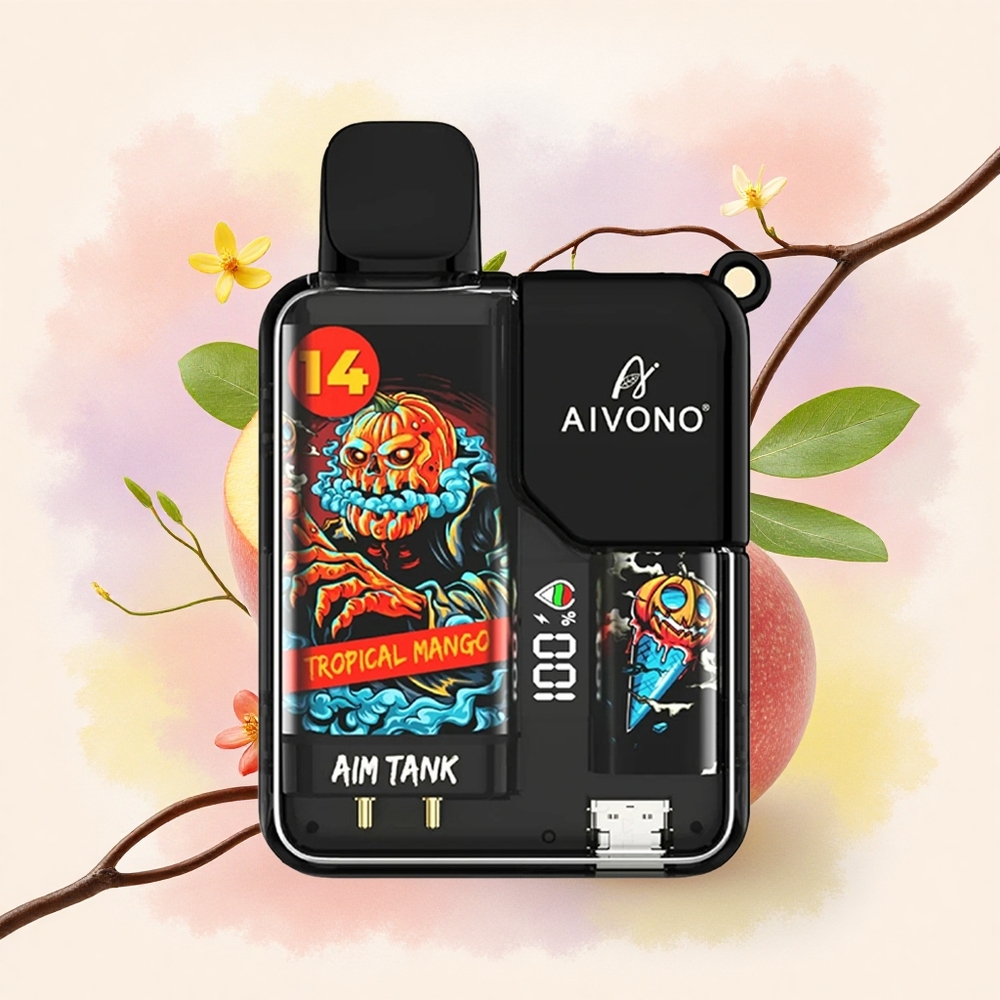 Aivono Aim Tank 9500 トロピカルマンゴー 650mAh 18ml