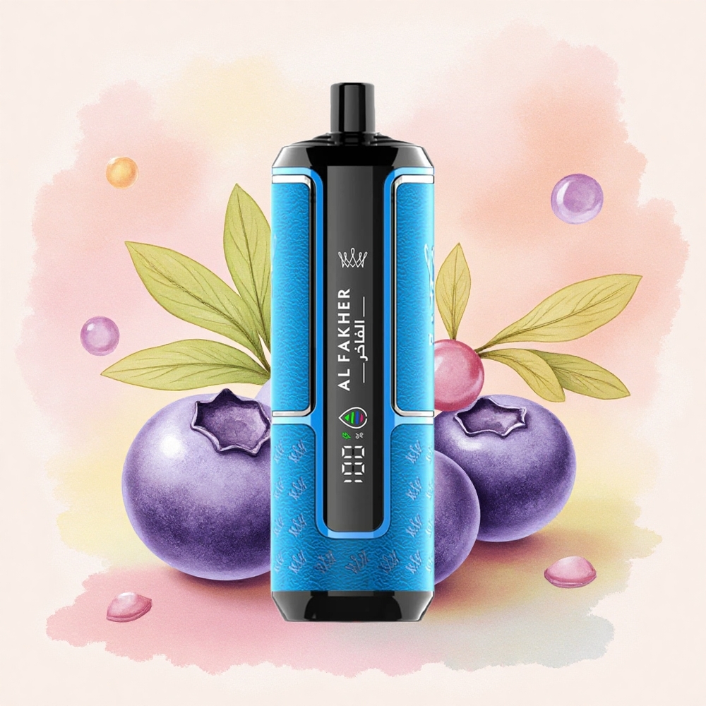 Al Fakher Crown Bar 15K Hypermax ブルーベリーガム22ml600mAh