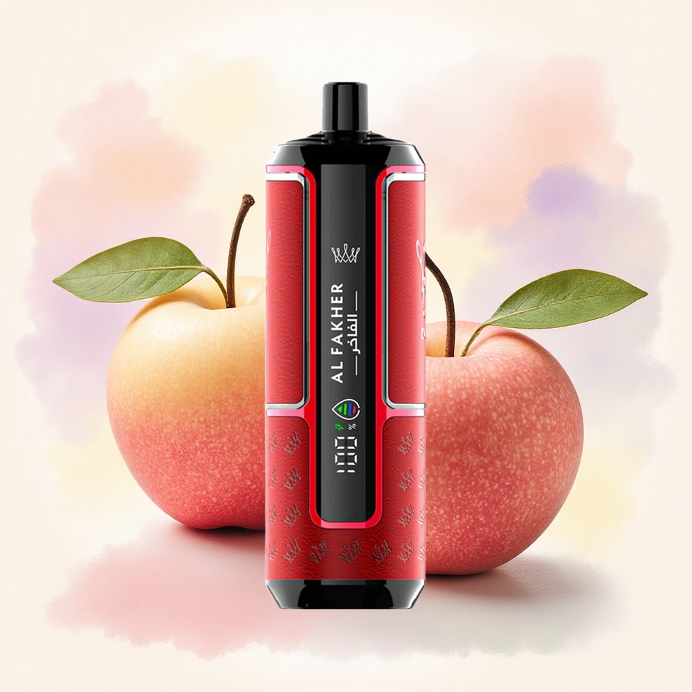 Al Fakher Crown Bar 15K Hypermax 二つのリンゴ 22ml 600mAh