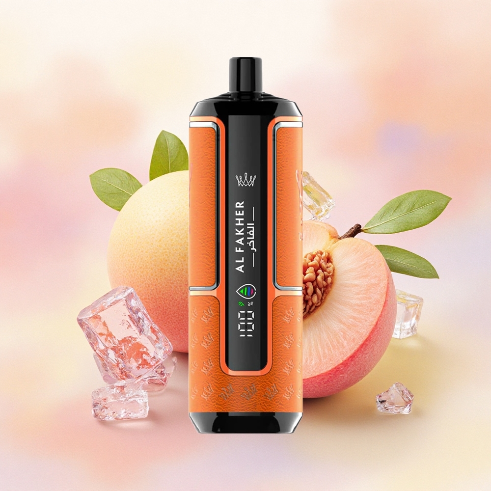 Al Fakher Crown Bar 15K Hypermax 桃の氷 22ml 600mAh