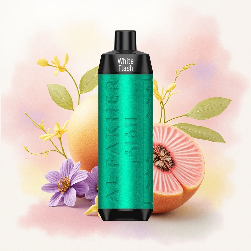 Al Fakher Crown Bar 8000 Crystal ホワイトフラッシュ 18ml 5mgニコチン 600mAh