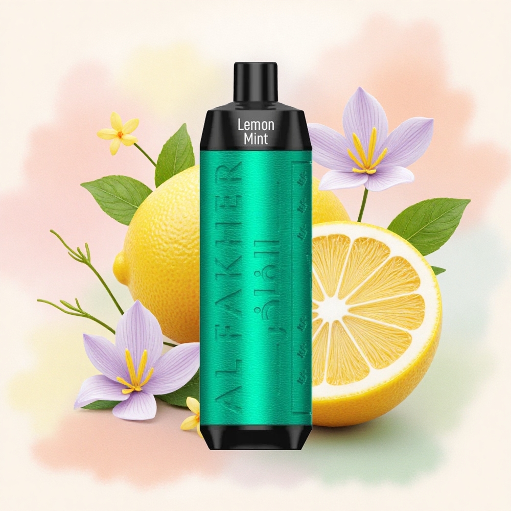 Al Fakher Crown Bar 8000 Crystal レモンミント600mAh18ml