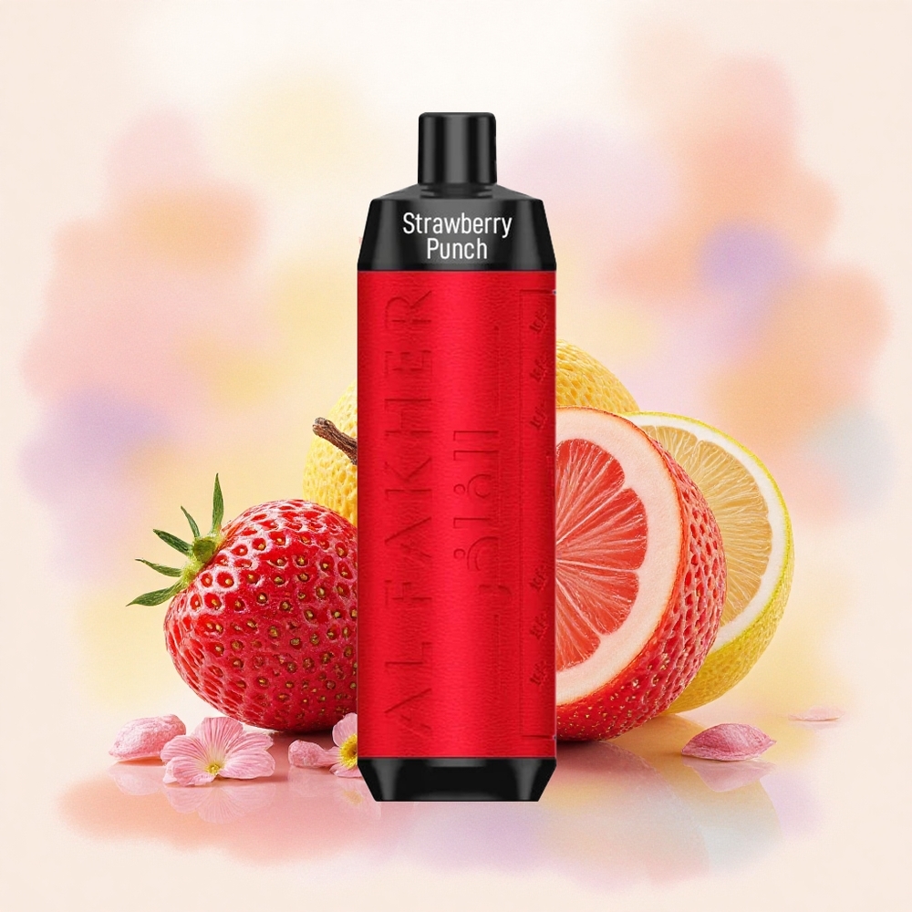 Al Fakher Crown Bar 8000 Crystal ストロベリーパンチ 600mAh 18ml ニコチン5mg