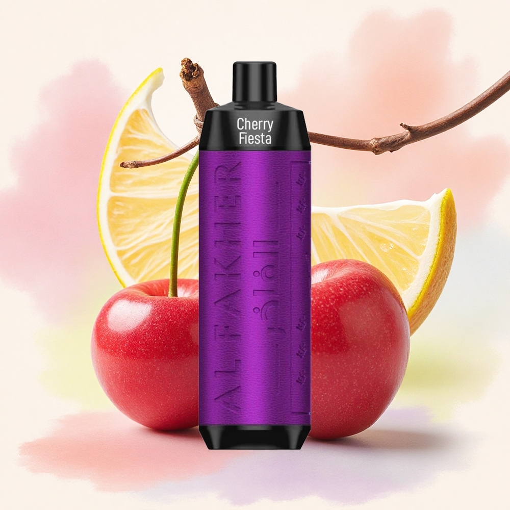 Al Fakher Crown Bar 8000 Crystal チェリー・フィエスタ・600mAh・5mgニコチン